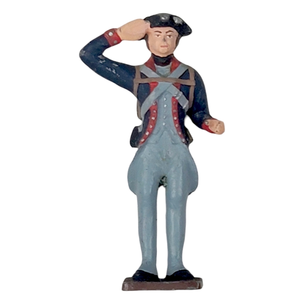 Vintage Military Infantry Metal Solider 2 3/8" Figure